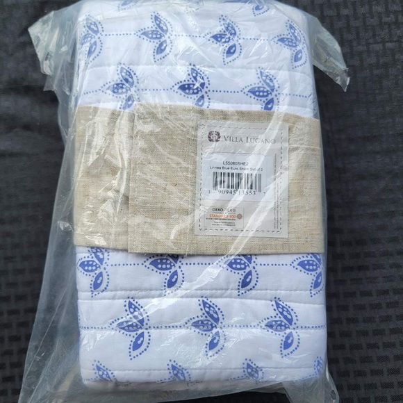 NWT Villa Lugano Euro Shams Set - Picture 2 of 3